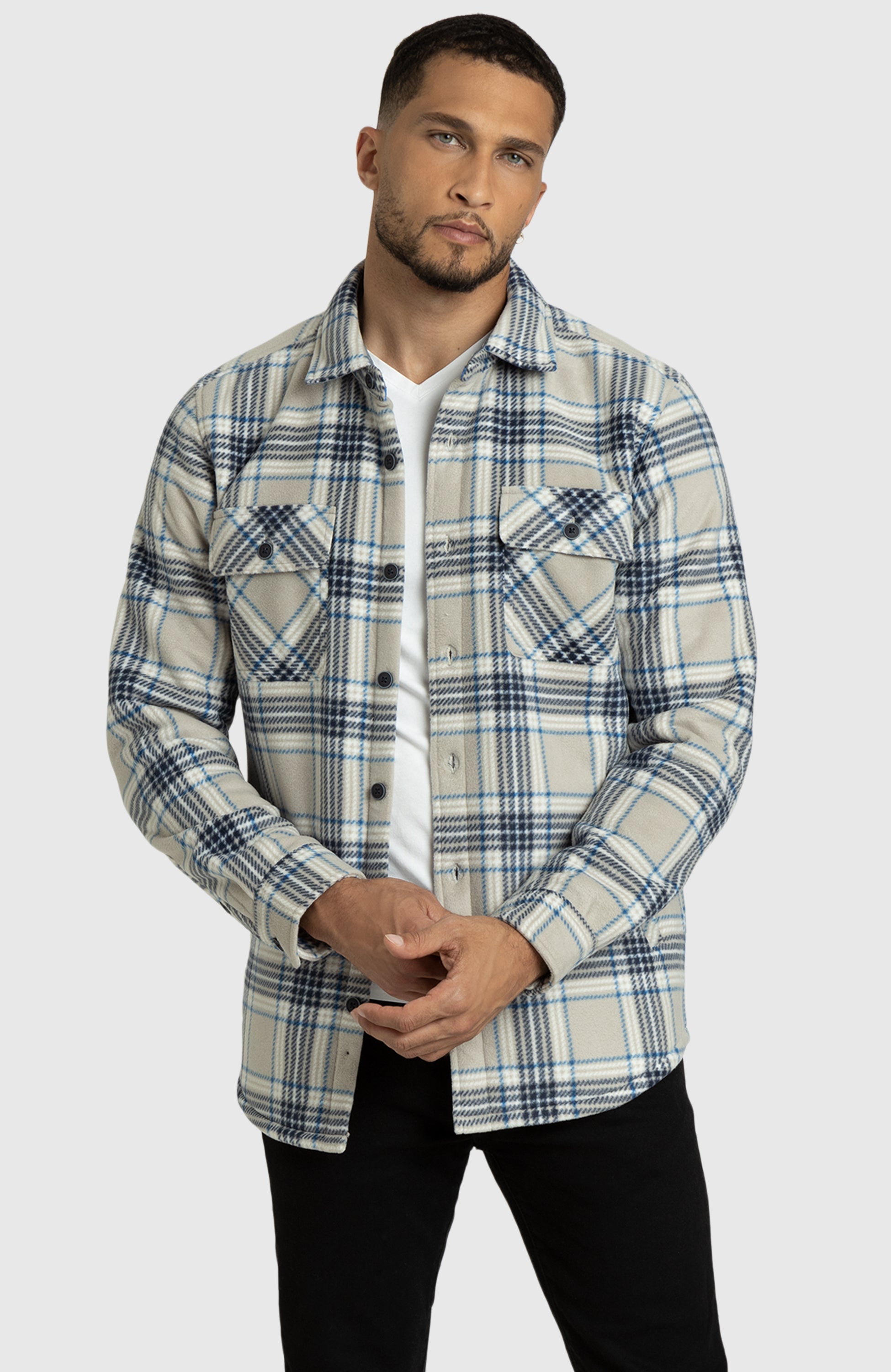 Blue Stone Polar Fleece Shirt Jacket